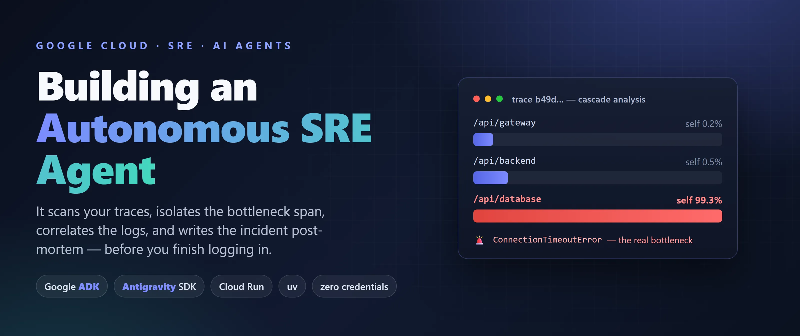 Building an Autonomous SRE Agent with Google ADK and the Antigravity SDK cover